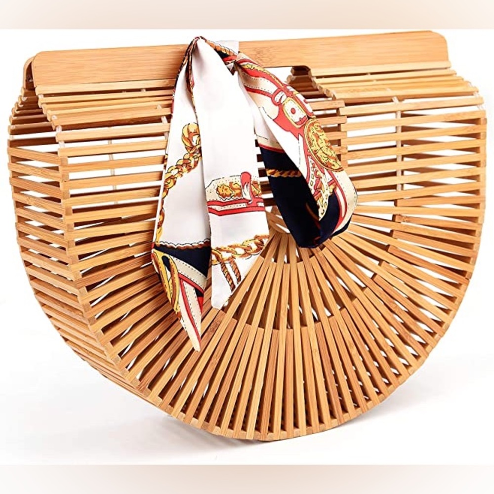 NWOT Samuel Ark Bamboo Handbag/Purse